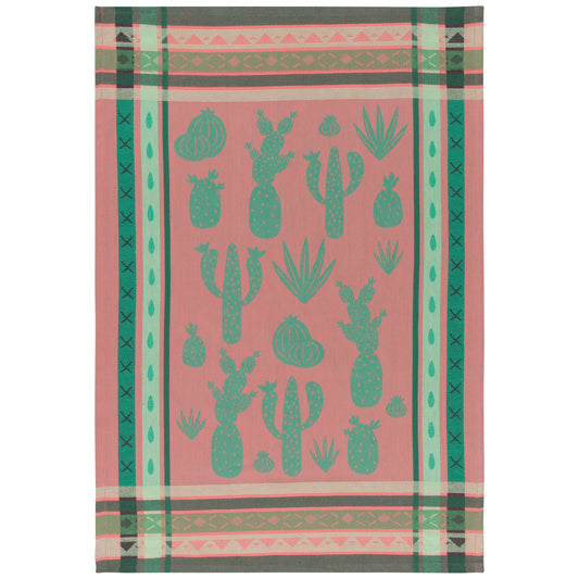 Cacti Woven Jacquard Dishtowel