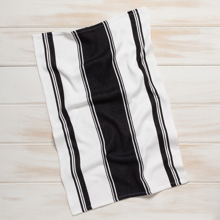 Symmetry Black Dishtowel