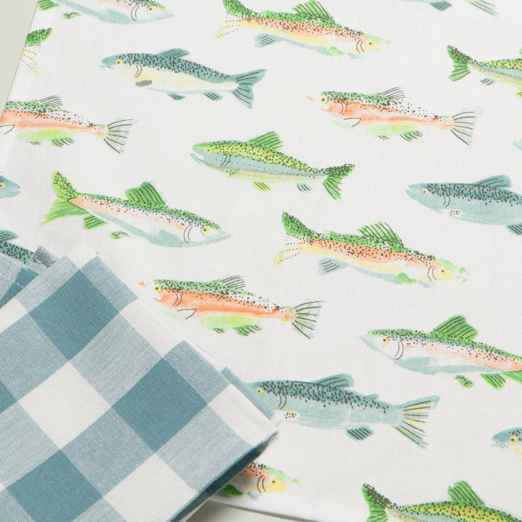 Gone Fishin Coordinated Dishtowels Set of 2