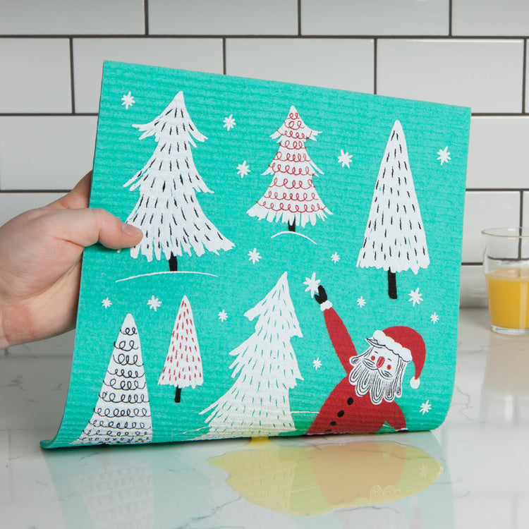 Must Be Santa Swedish Sponge Towel