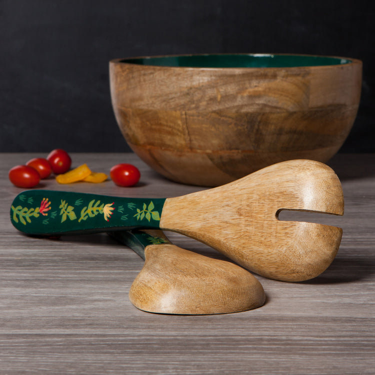 Boundless Mango Wood Salad Servers Set of 2