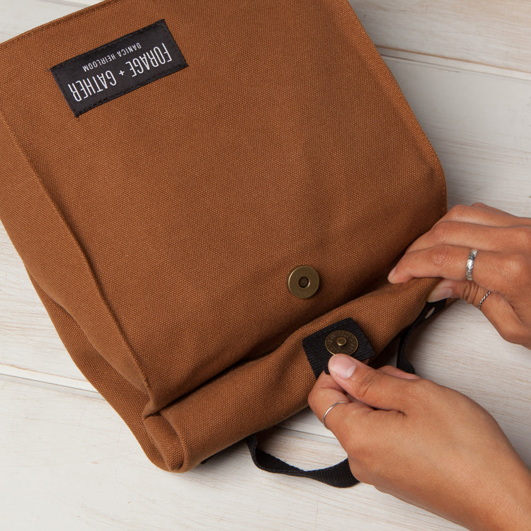 Forage And Gather Brown Lunch Bag