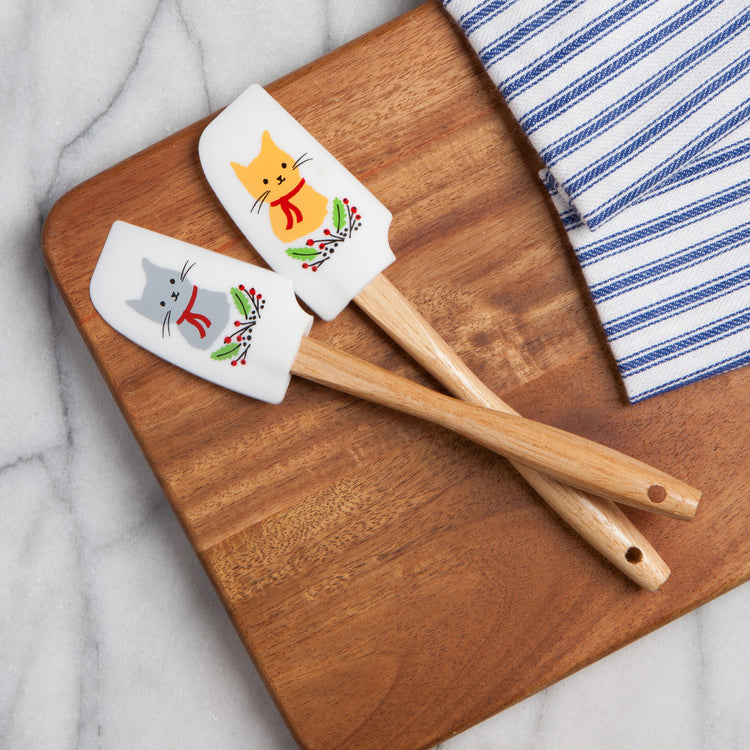 Jingle Cat Mini Silicone Spatulas Set of 2
