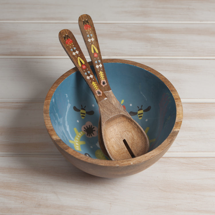 Frida Mango Wood Salad Servers Set of 2