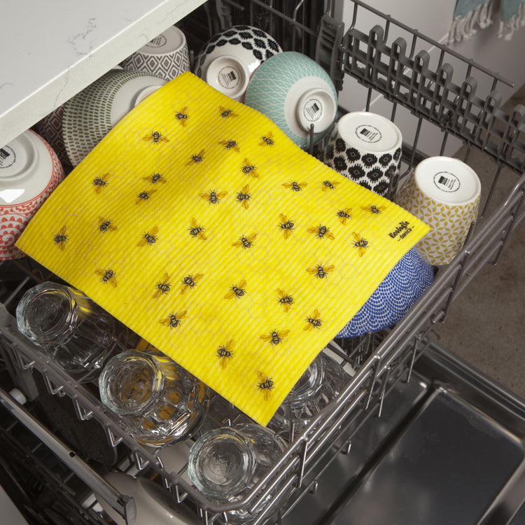 Bees Swedish Sponge Towel