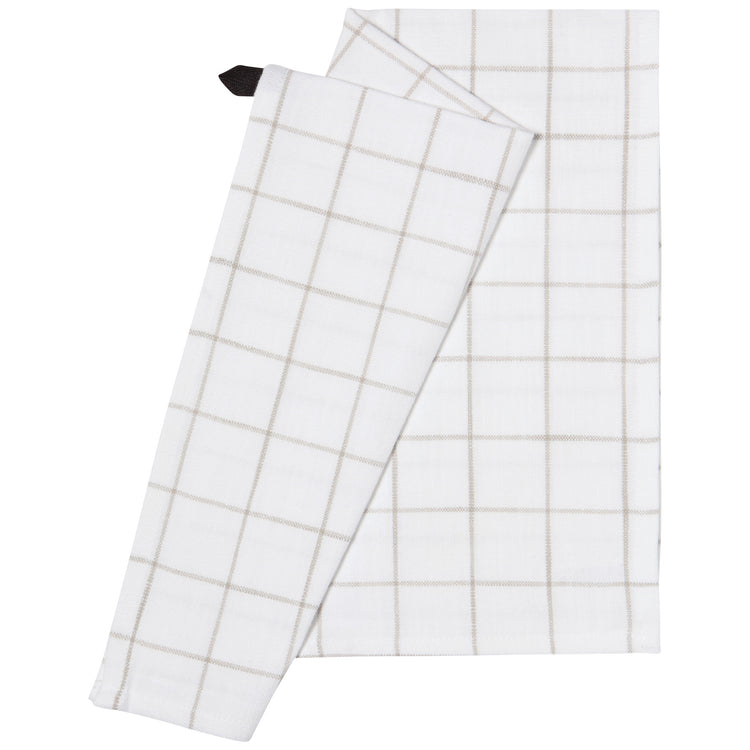 Dove Gray Vintage Wash Dishtowels Set of 2