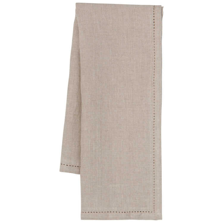 Natural hemstitch Linen Dishtowel