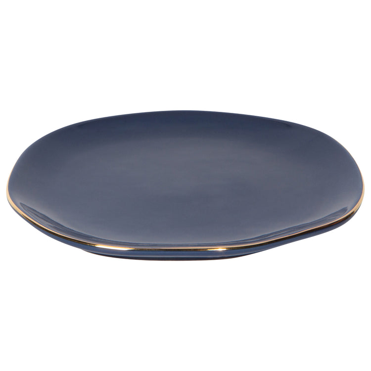 Jewel Pebble Appetizer Plates Set of 4