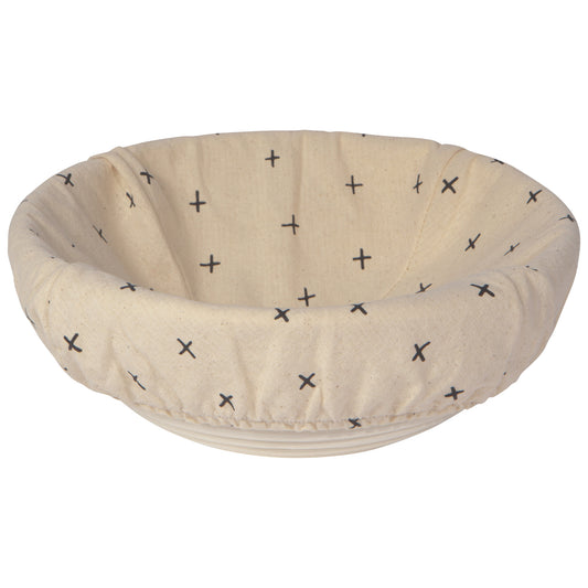 Banneton Cross Cotton Liner Round
