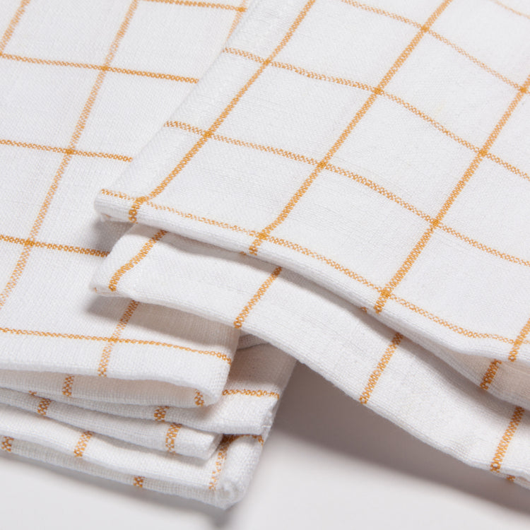 Ochre Vintage Wash Dishtowels Set of 2