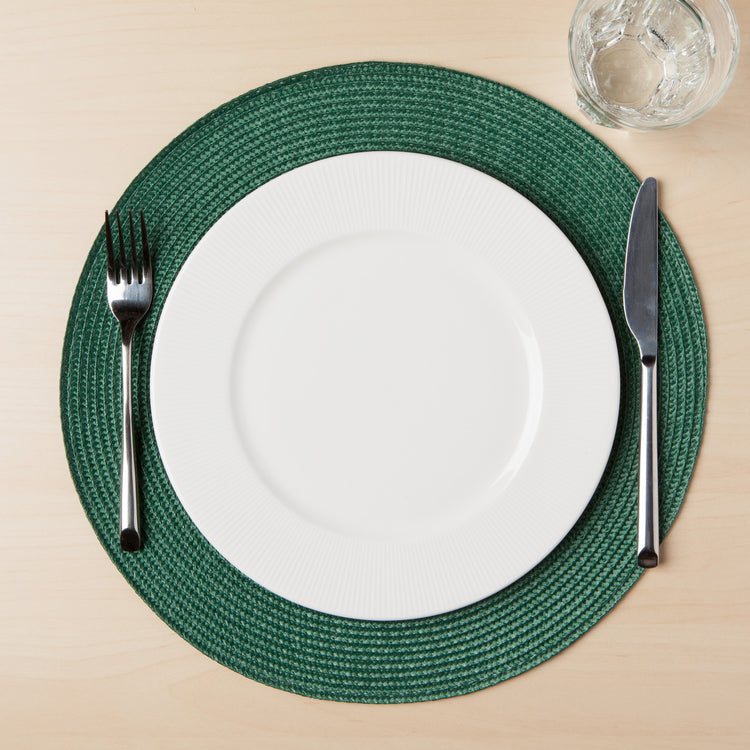 Disko Spruce Green Round Placemat