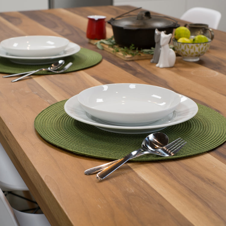 Disko Fir Green Round Placemat