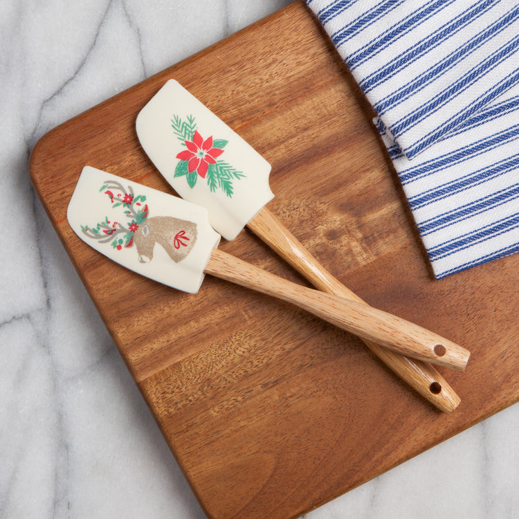Dasher Deer Mini Silicone Spatulas Set of 2