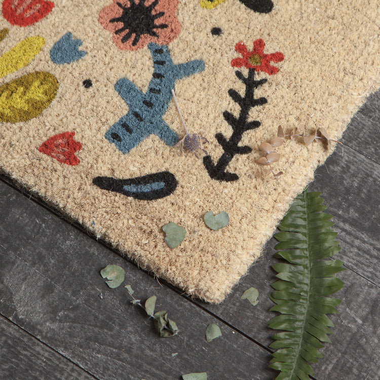 Frida Coir Printed Doormat