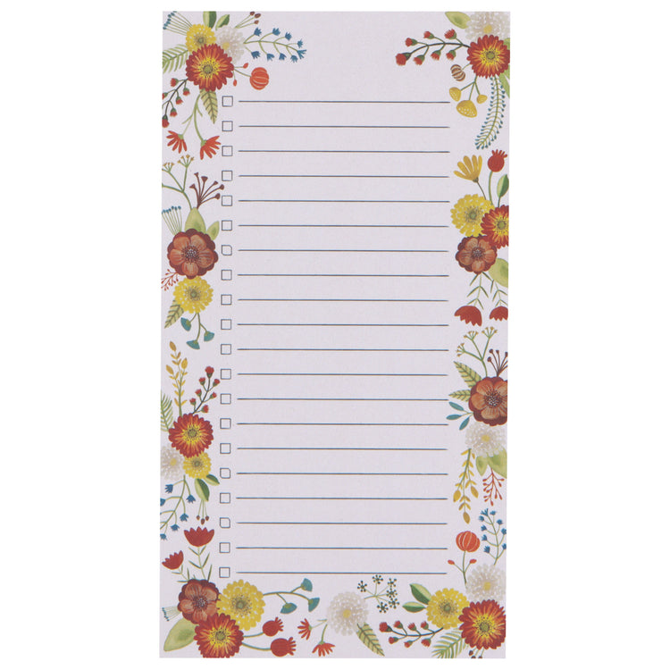 Golden Bloom List It Magnetic Notepad