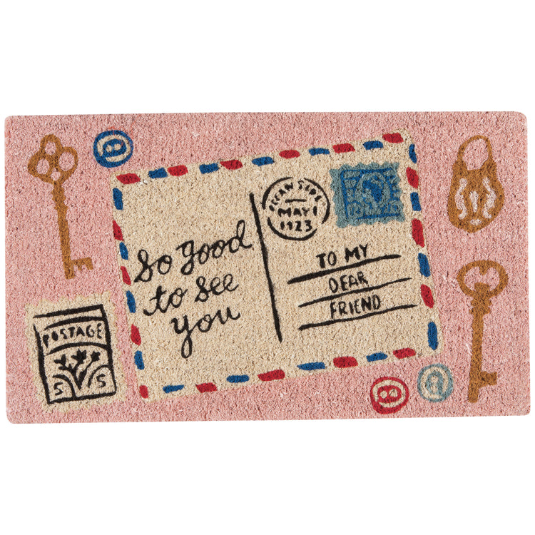 Finders Keepers Coir Printed Doormat