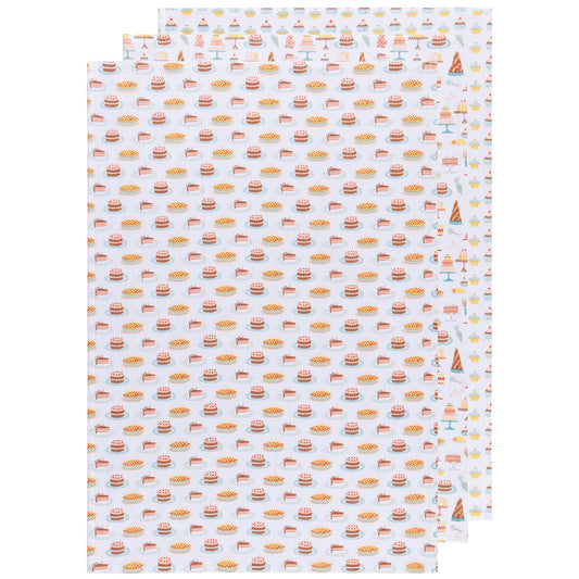 Cake Walk Bakers Floursack Dishtowel Set of 3