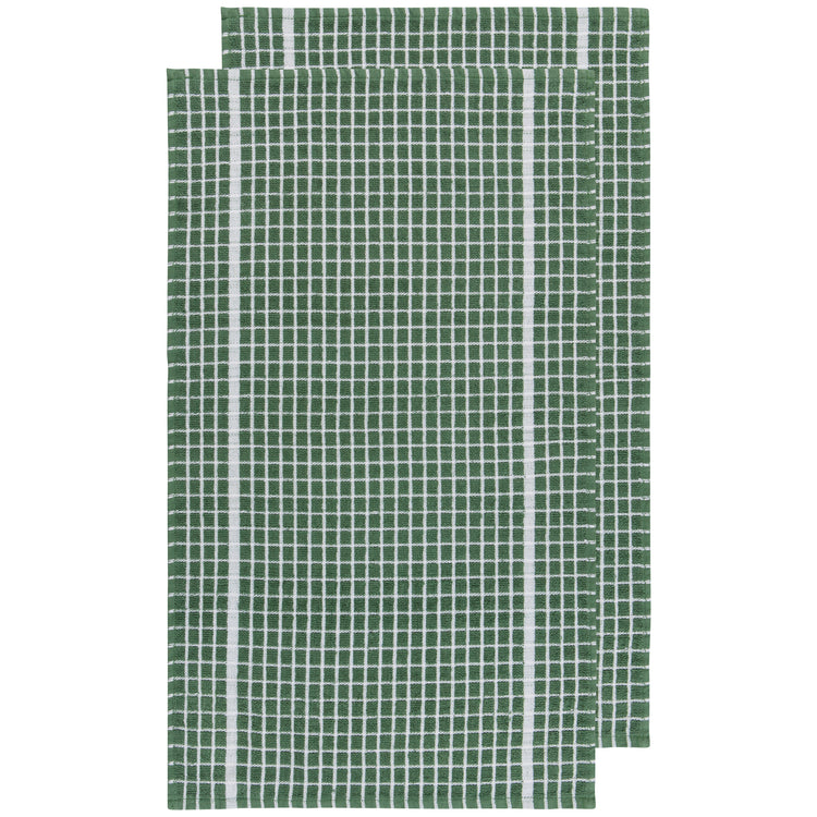 Terry Dishtowels Elm Green Set of 2