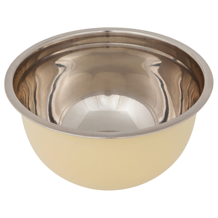 Matte Steel Sunrise Yellow Mixing Bowls Set of 3