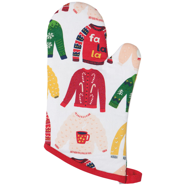 Ugly Christmas Sweater Oven Mitts Set of 2