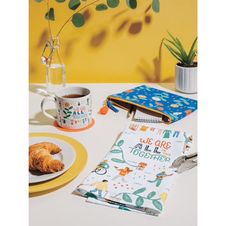 In This Together Printed Cotton Dishtowel