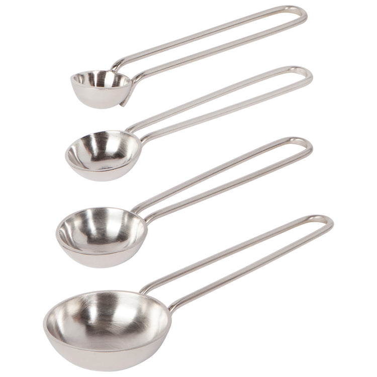 Stainless Steel Silver Measuring Spoon Set of 4
