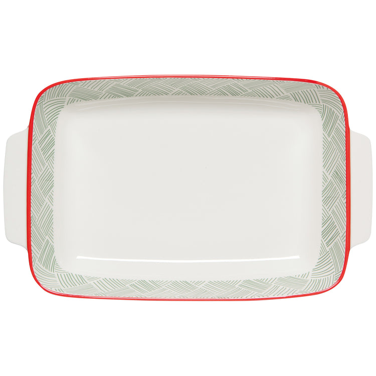 Basketweave Baking Dish