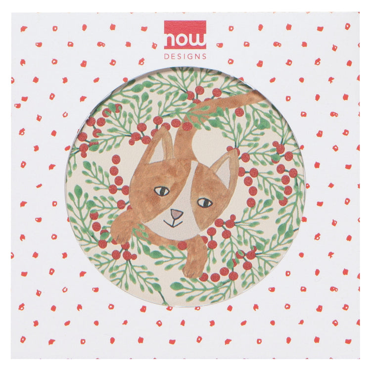 Meowy Christmas Soak Up Coasters Set of 4