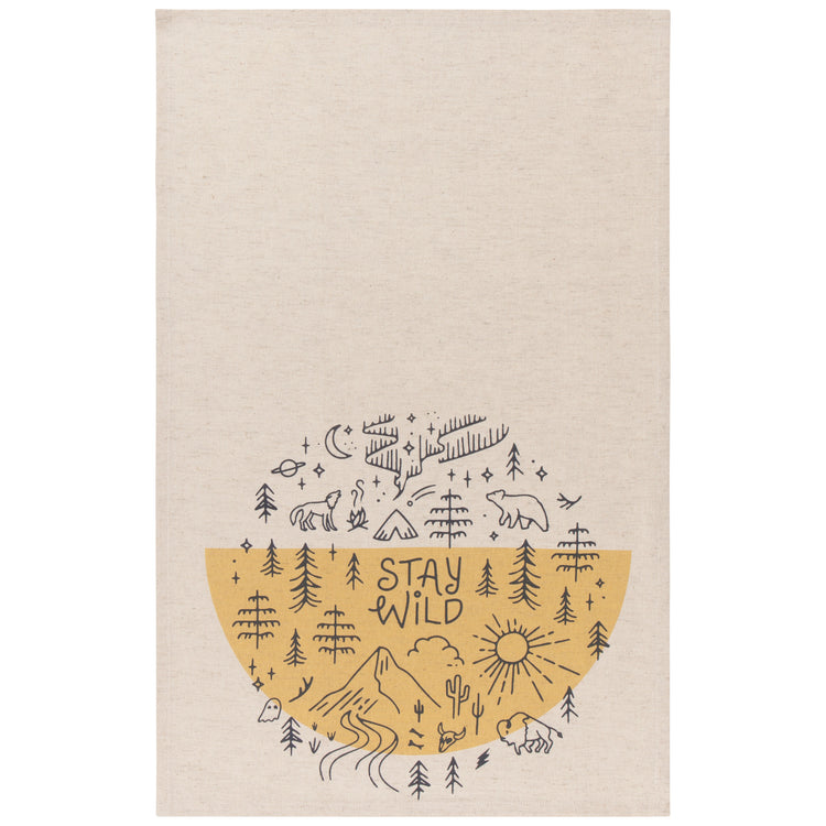 Stay Wild Printed Dishtowel Set of 2