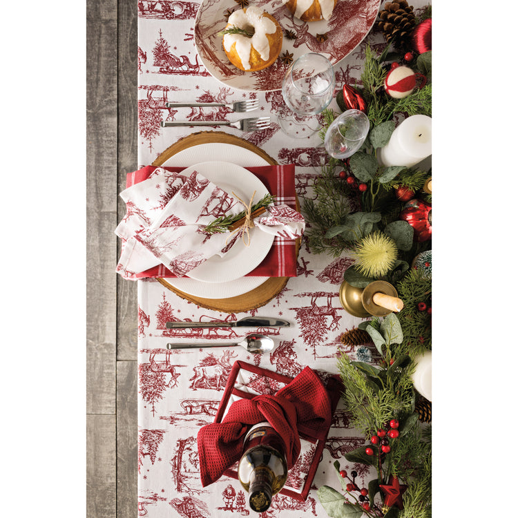 Winter Toile Printed Napkins Set of 4