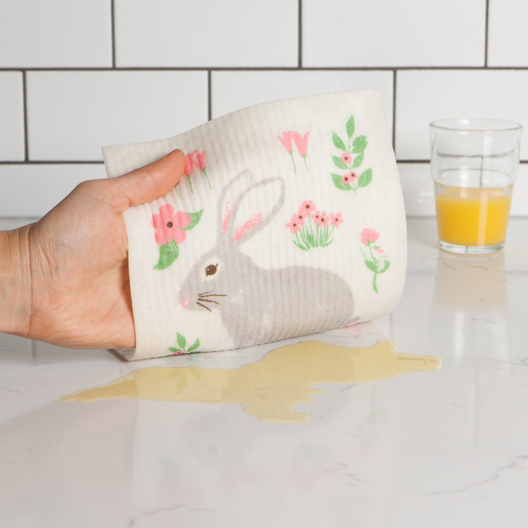 Easter Bunny Swedish Sponge Cloth