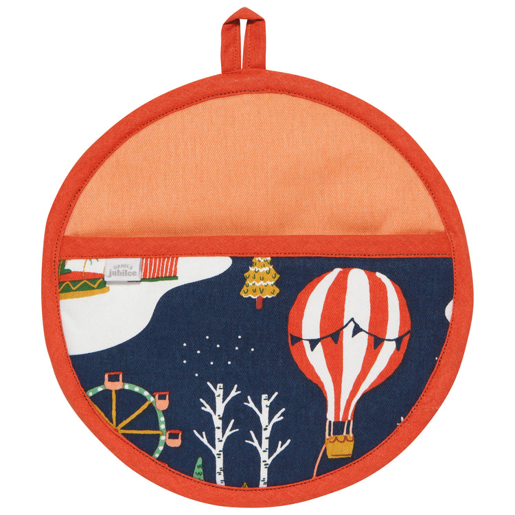 Candy Cane Lane Shaped Potholder