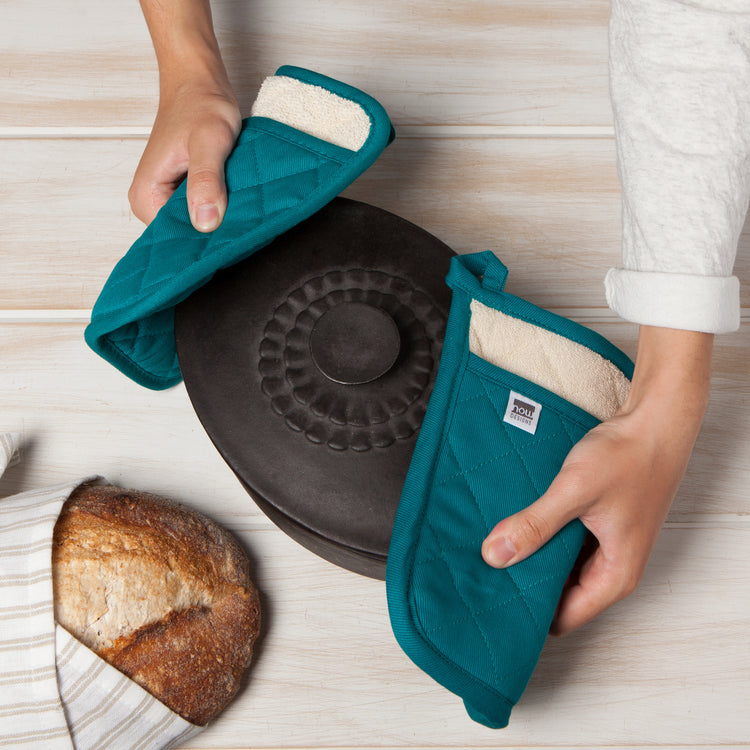 Superior Peacock Green Potholder