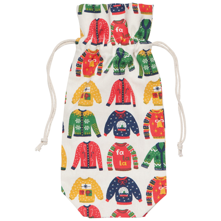 Ugly Christmas Sweaters Wine Bags Set of 2