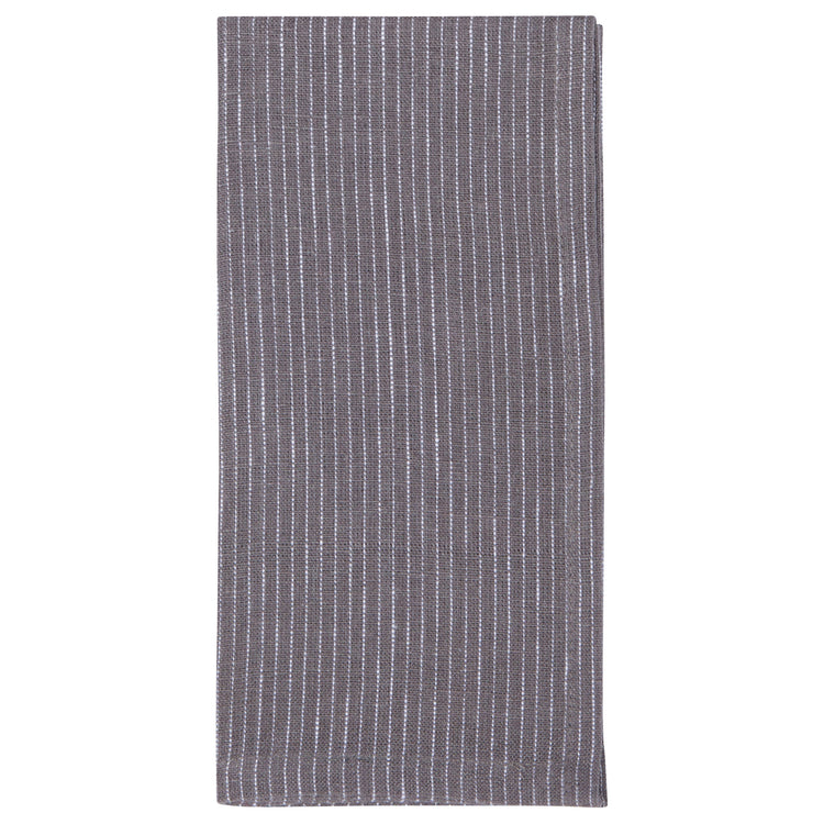Shadow Pinstripe Linen Napkins Set of 4