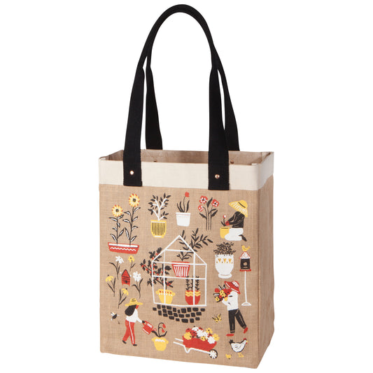 Green Thumb Shopping Tote Laminated Lining