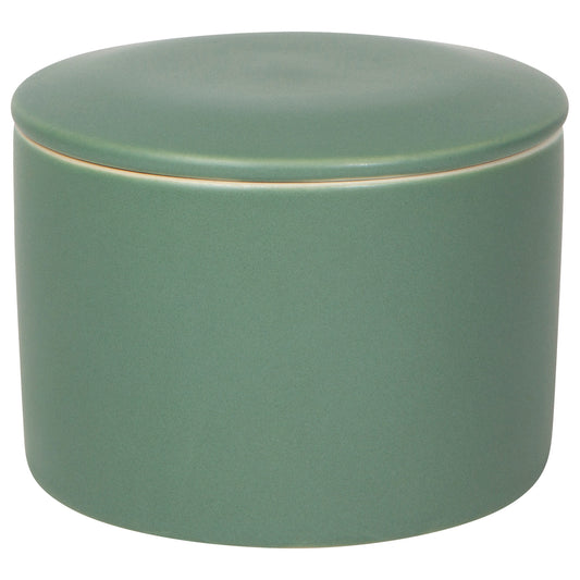 Matte Elm Green Butter Crock