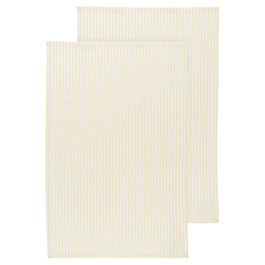 Glass Lemon Yellow Dishtowels Set of 2