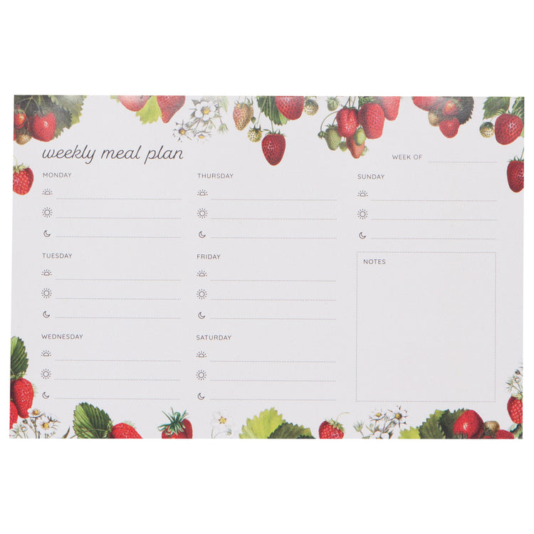 Vintage Strawberries Weekly Meal Planner