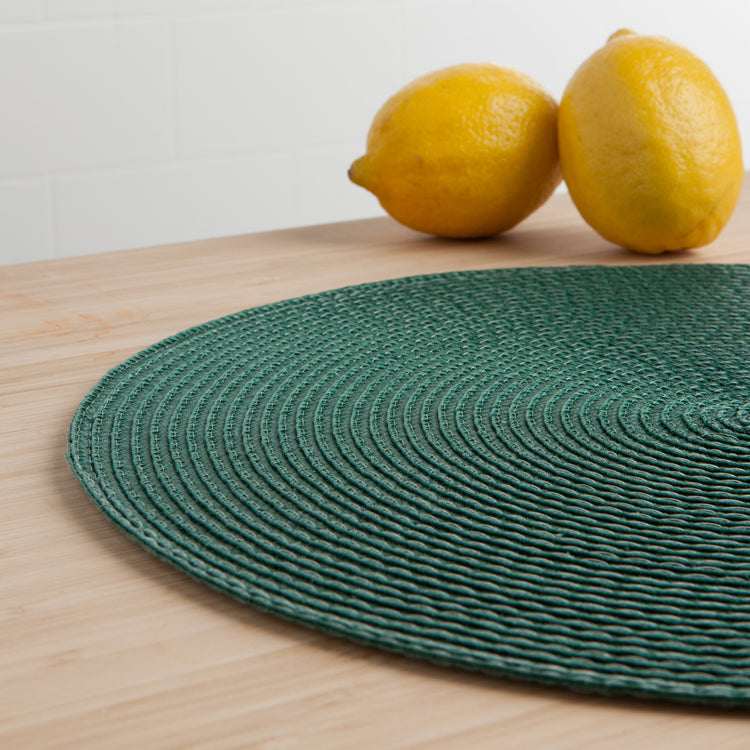 Disko Spruce Green Round Placemat