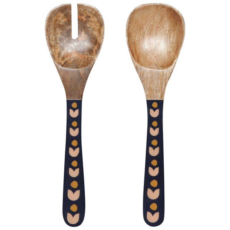 Superbloom Mango Wood Salad Servers Set of 2