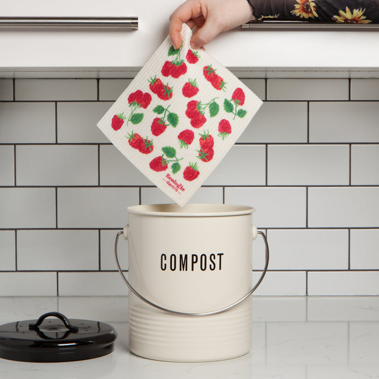 Raspberries Swedish Sponge Cloth