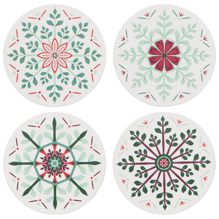 Good Tidings Christmas Soak Up Coasters Set of 4
