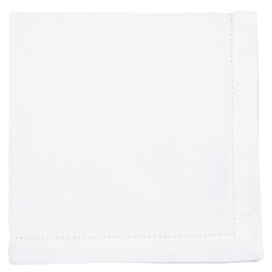 Hemstitch White Napkins Set of 12