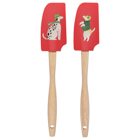 Yule Dogs Mini Silicone Spatulas Set of 2