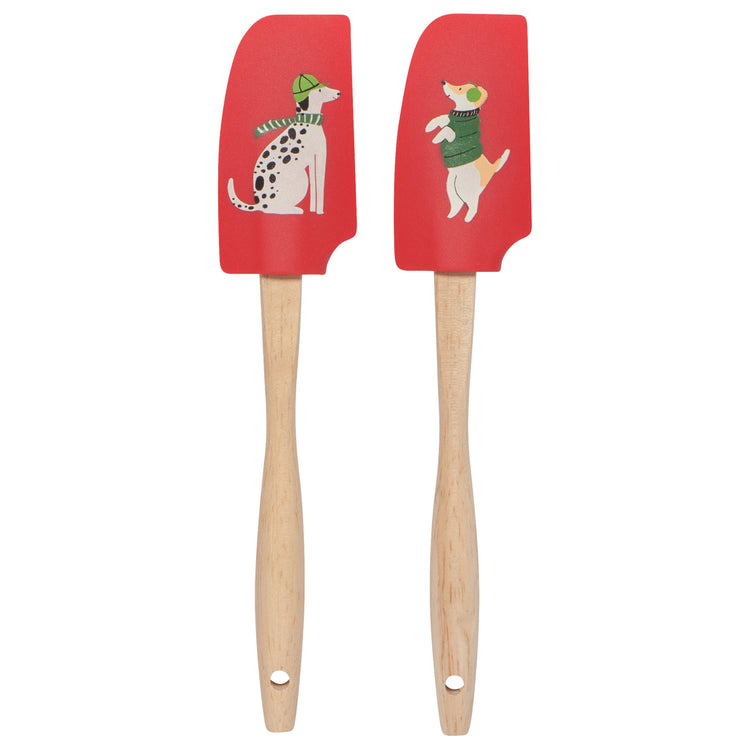 Yule Dogs Mini Silicone Spatulas Set of 2