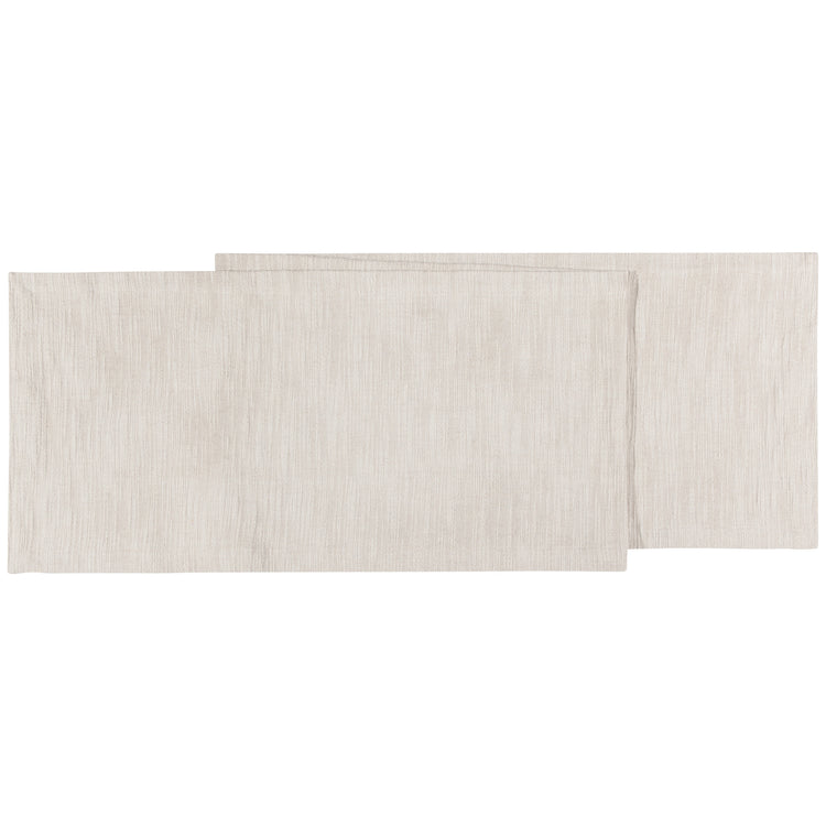 Dove Gray Ridge Chambray Table Runner