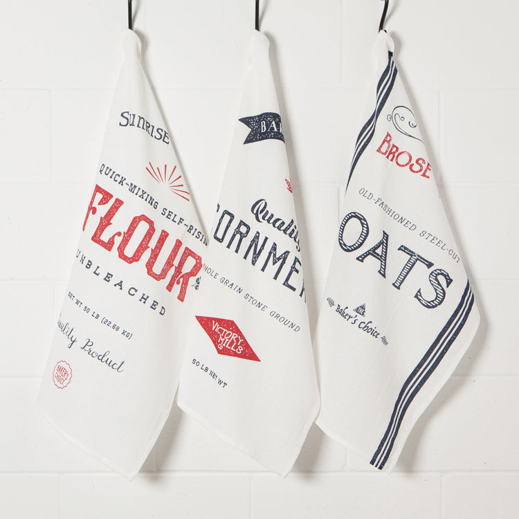 Dry Goods Bakers Floursack Dishtowels Set of 3
