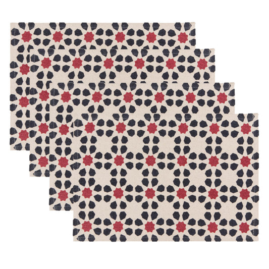 Mosaic Midnight Wine Placemats Set of 4