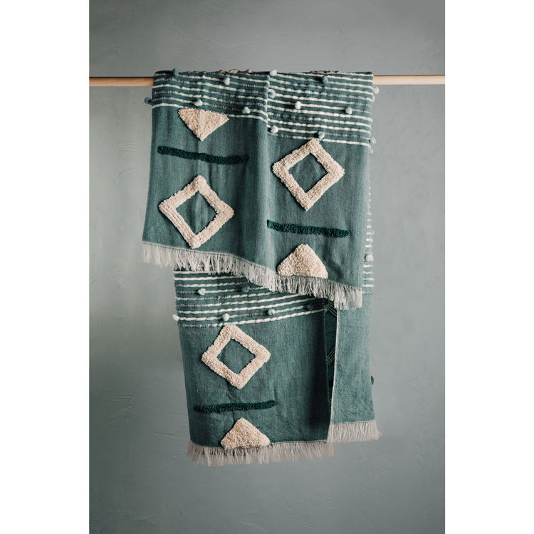 Jade Green Brook Throw